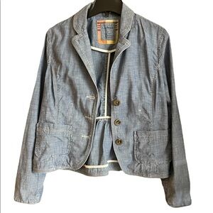 LL Beans lightweight denim blazer women’s size 8​​​​​​​​​​​​​